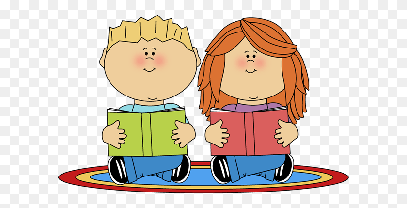 600x369 Teacher To Students At Recess Clip Art Listening - Listen To Reading Clipart