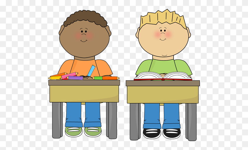 515x450 Teachers And Students Clipart - Chapter Books Clipart
