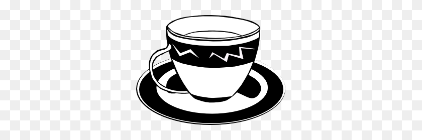 297x219 Teacup - Tea Cup Clipart Black And White