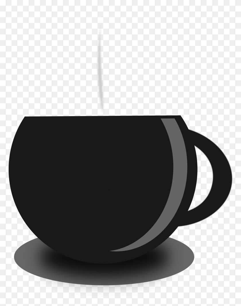 2555x3299 Teacup Cliparts - Tea Cup Clipart Black And White