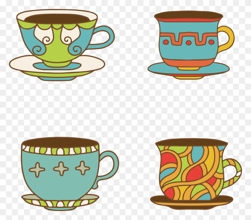 3034x2630 Teacup Coffee Cup Clip Art - Free Coffee Cup Clipart