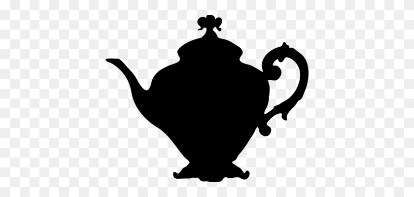 412x340 Teacup Teapot Download - Vintage Teacup Clipart