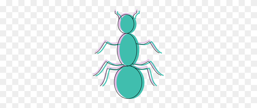 231x296 Teal And Purple Ant Silhouette Png, Clip Art For Web - Ant Clipart PNG