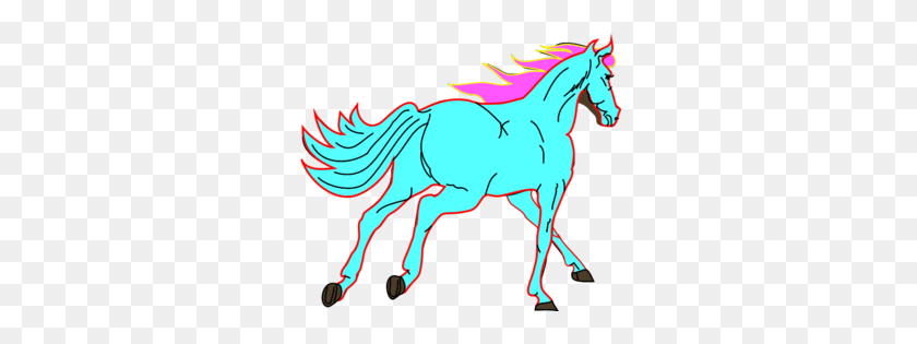 299x255 Teal Clipart Horse - Imágenes Prediseñadas De Caballo De Crianza