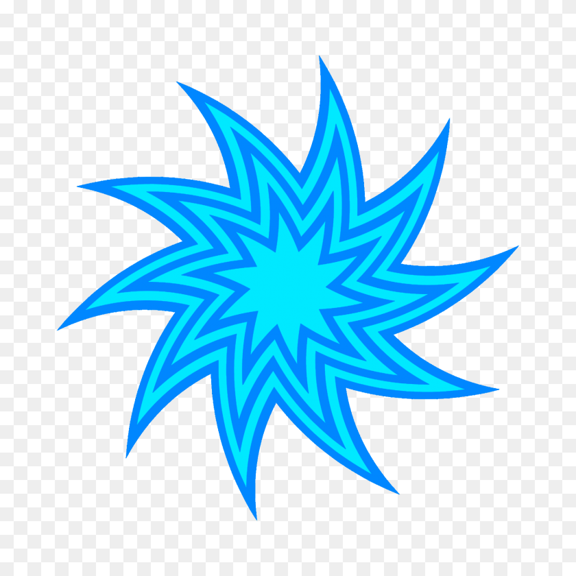 1476x1476 Бирюзовый Клипарт Звездные Завитки - Синий Вихревой Клипарт