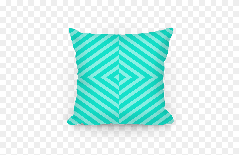 484x484 Teal Diagonal Stripe Pattern Throw Pillow Lookhuman - Diagonal Stripes PNG