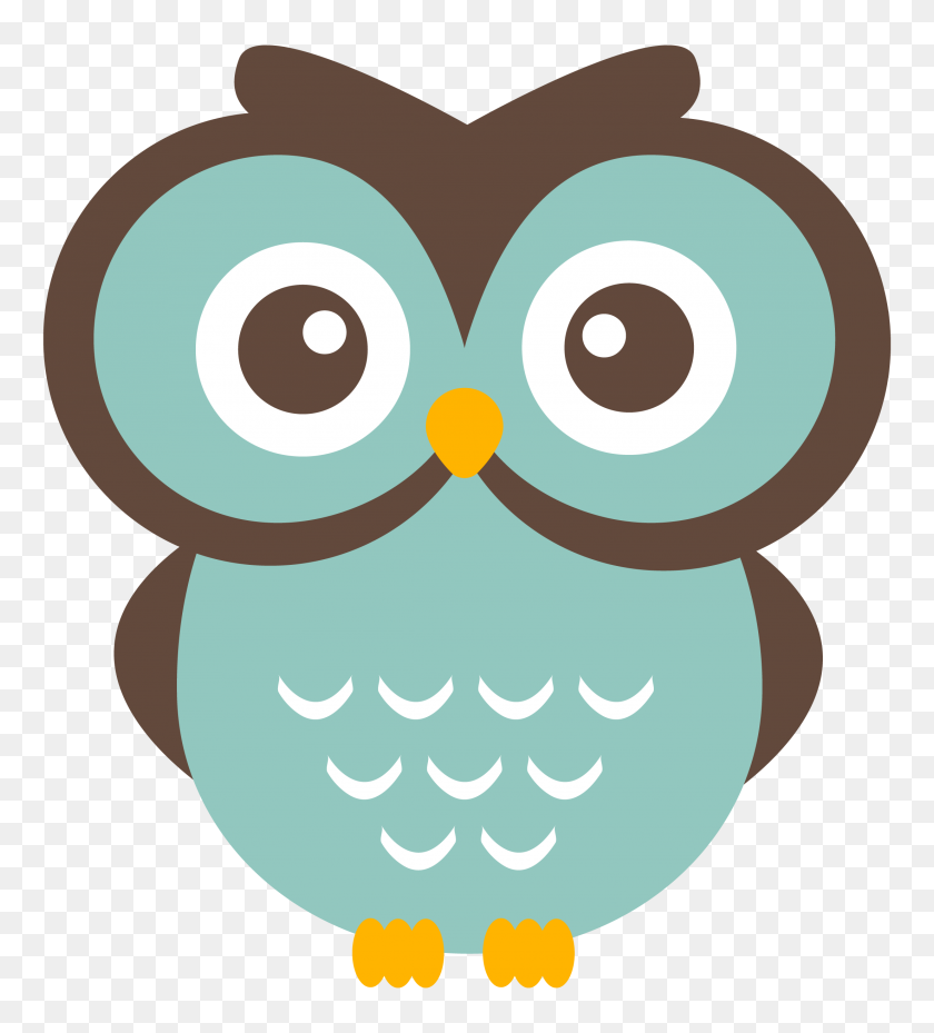 2206x2460 Teal Owl Clipart - Owl Clipart