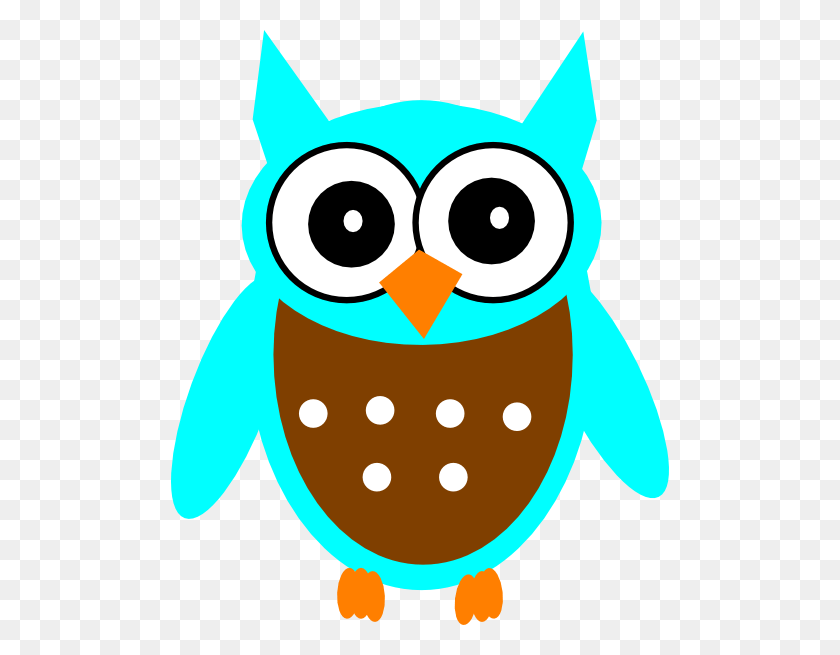 498x595 Teal Owl Cliparts - Smart Owl Clipart