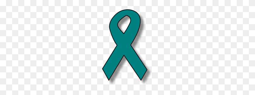 167x255 Teal Ribbon Clipart - Cancer Awareness Clipart