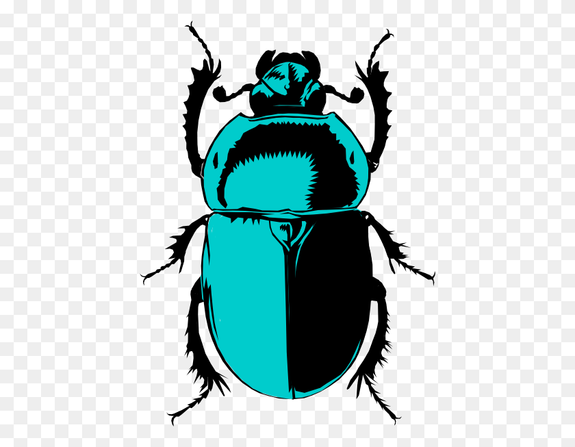 432x593 Teal Scarab Clip Art - Scarab Beetle Clipart