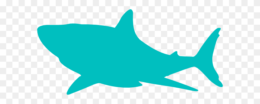 600x277 Teal Shark Clip Art - Shark Images Clipart