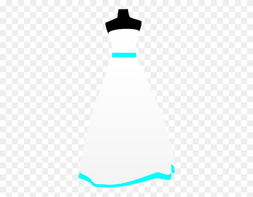324x595 Teal Wedding Dress Clipart - Purple Dress Clipart