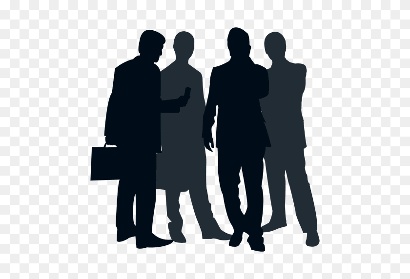 512x512 Team People Silhouette - Silhouette People PNG