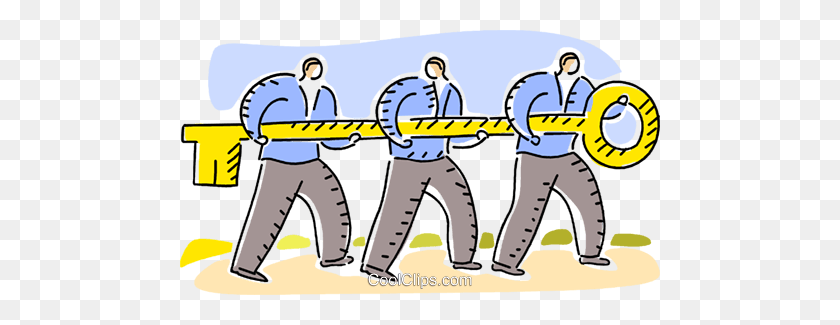 480x265 Teamwork And Cooperation Royalty Free Vector Clip Art Illustration - Free Clip Art Teamwork