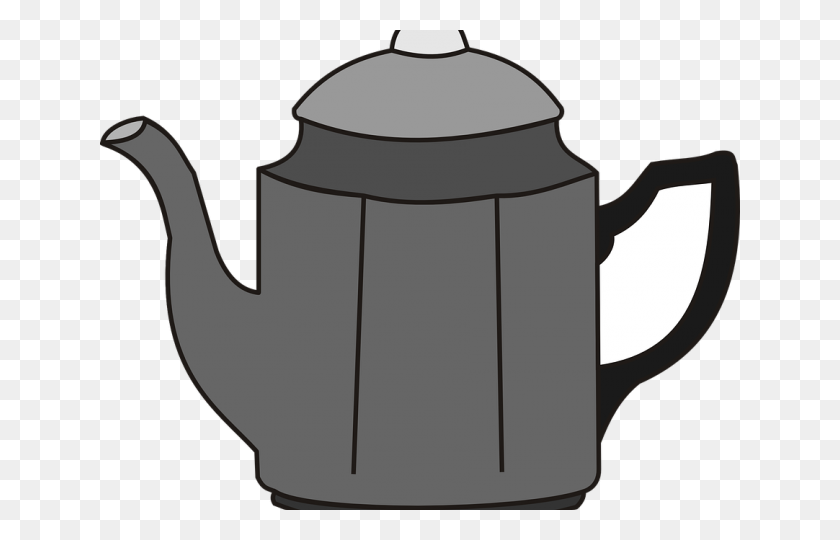640x480 Teapot Clipart - Teapot Clipart Black And White