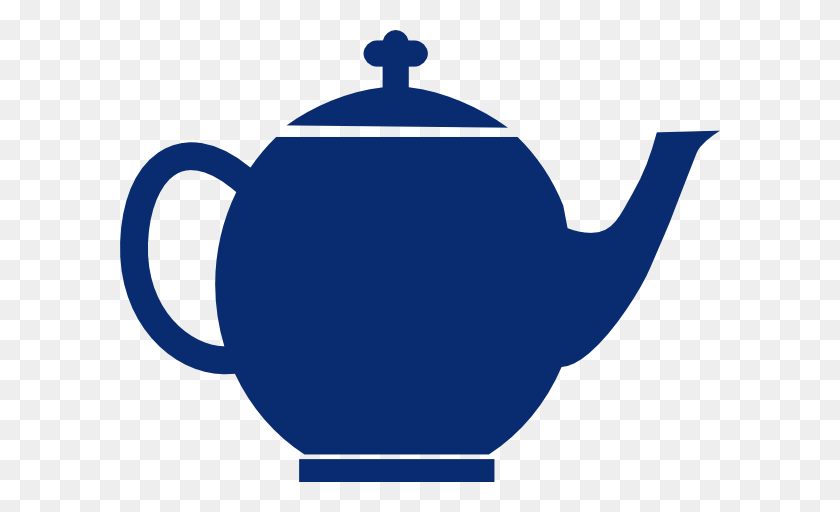 600x452 Teapot Clipart Blue - Tea Time Clipart