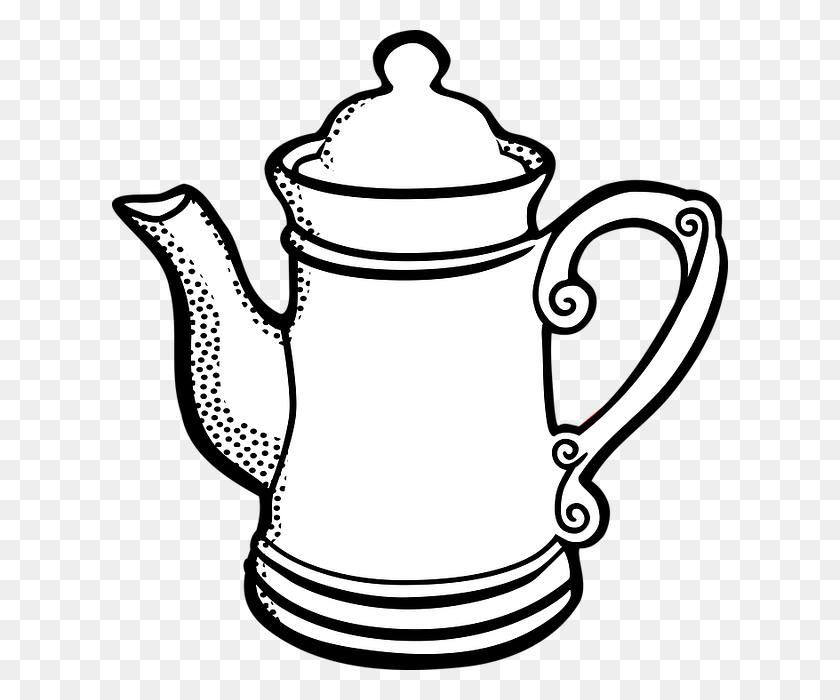 616x640 Teapot Clipart Teko - Teapot Clipart