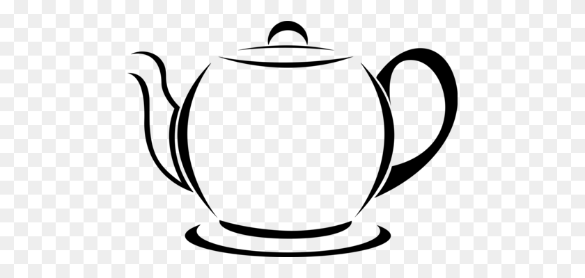 474x340 Teapot Computer Icons Line Art Kettle - Dishes Clipart Black And White