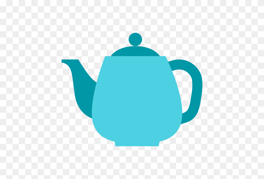 512x512 Чайник, Заливка, Разноцветный Значок В Png И Векторном Формате Бесплатно - Чайник Png