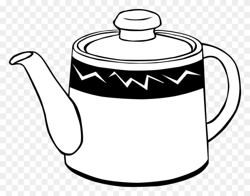 979x750 Teapot Kettle Download White Tea - Pouring Tea Clipart