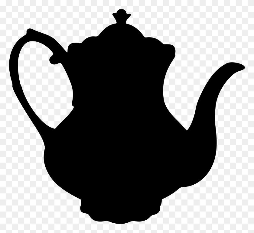 2338x2134 Teapot Silhouette Icons Png - Tea Pot PNG