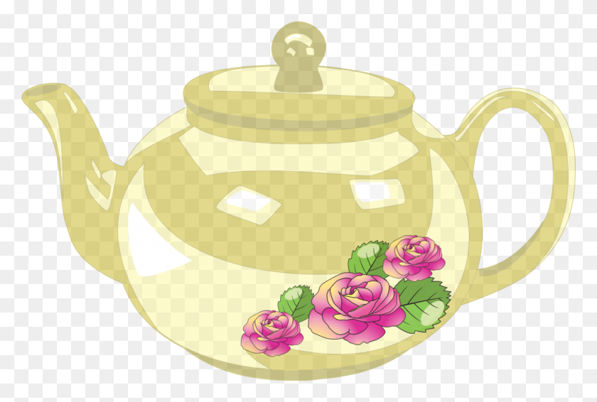 1155x750 Teapot Teacup Kettle - Tea Cup Clipart