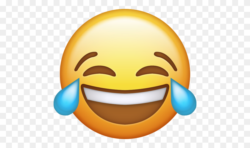 480x438 Tears Emoji - Emoji Laughing PNG
