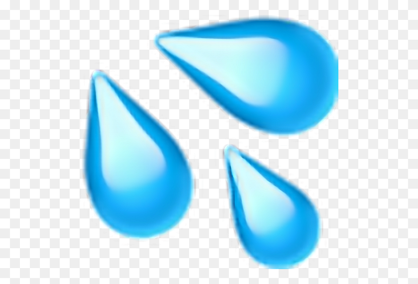 520x512 Tears Emoji Cry Crybaby Whatsappemoji Tumblr Blue Light - Crybaby PNG