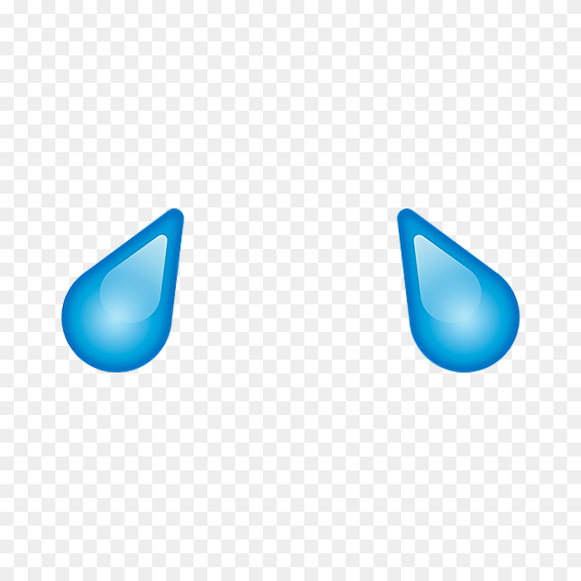 2896x2896 Lágrimas Emojis Blue Remixit De La Etiqueta Engomada De Blueemojis Blueaesthe - Lágrimas Png
