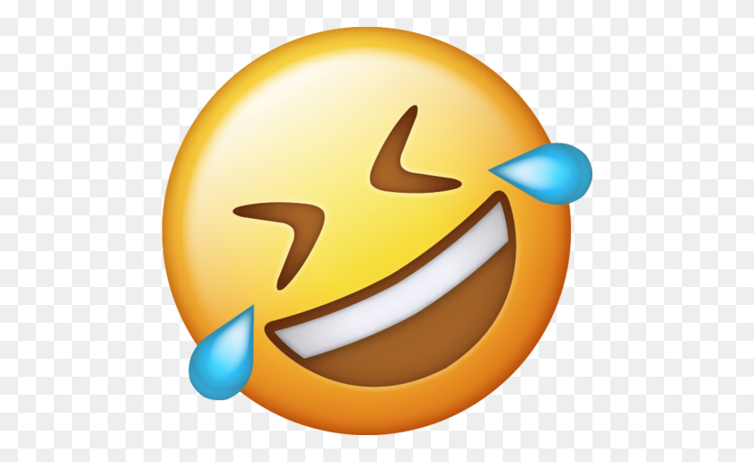 480x455 Tears Of Joy Emoji - Joy Emoji PNG