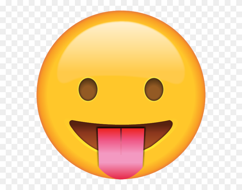 600x600 Tease Somebody Just A Bit With This Tongue Wagging Emoticon - Kiss Emoji PNG