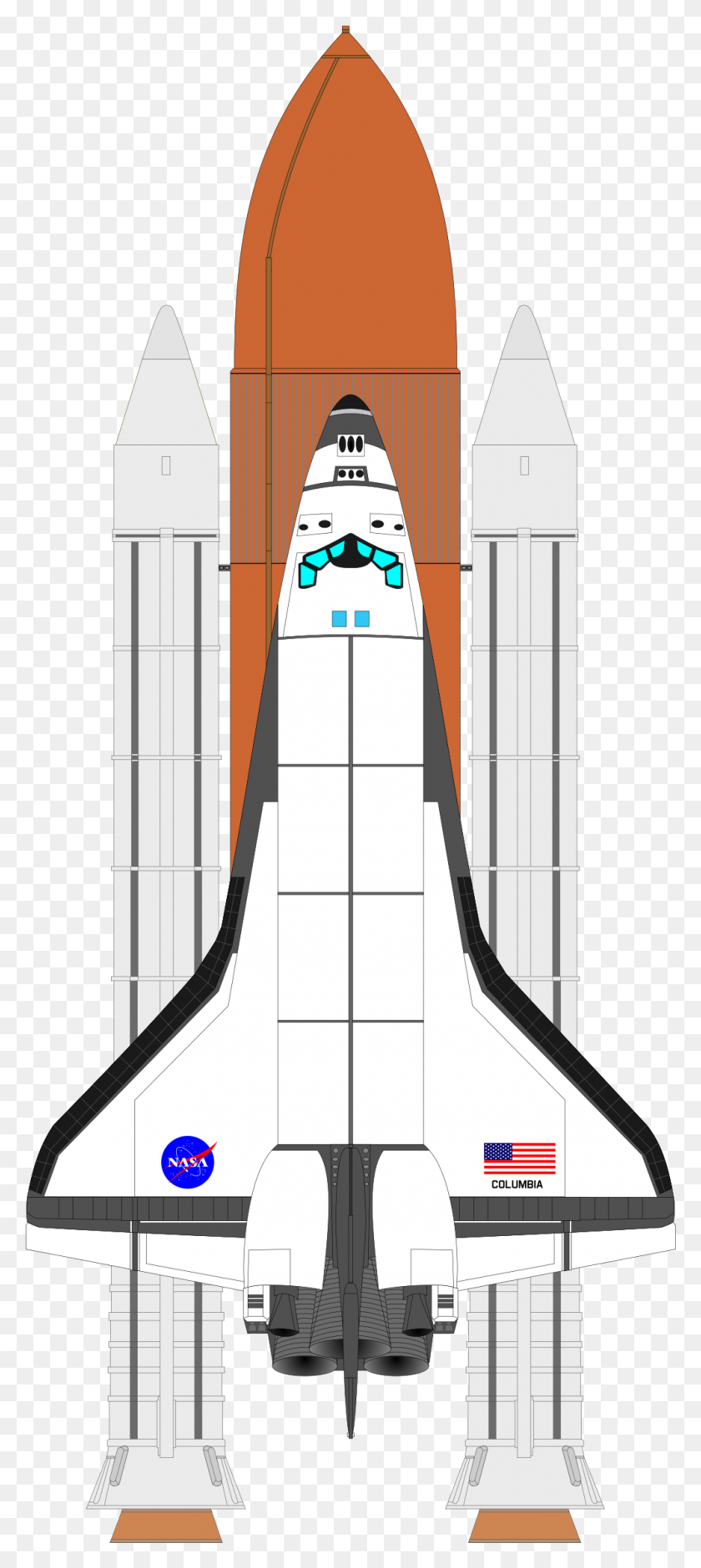 1000x2334 Technology Clipart Space Shuttle Program International Space - Escalator Clipart