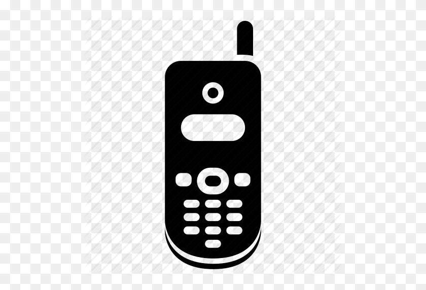 512x512 Technology Gadget Hole - Flip Phone PNG