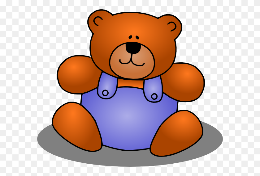 600x510 Teddy Bear Clip Art - Stuffed Bear Clipart