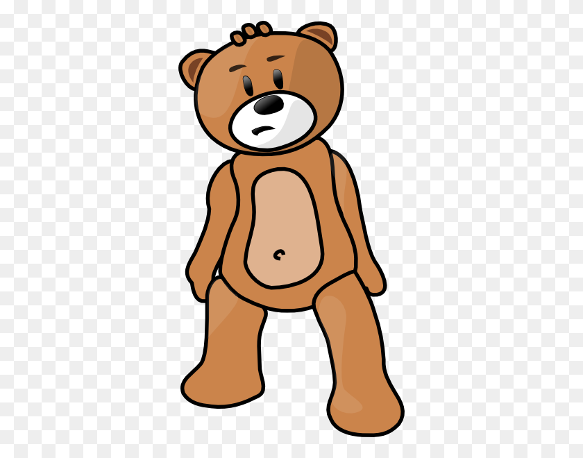 326x600 Teddy Bear Clip Art - Stuffed Bear Clipart
