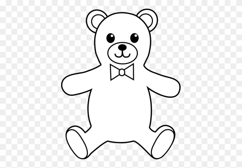 415x523 Teddy Bear Clipart Black And White - Counting Bears Clipart