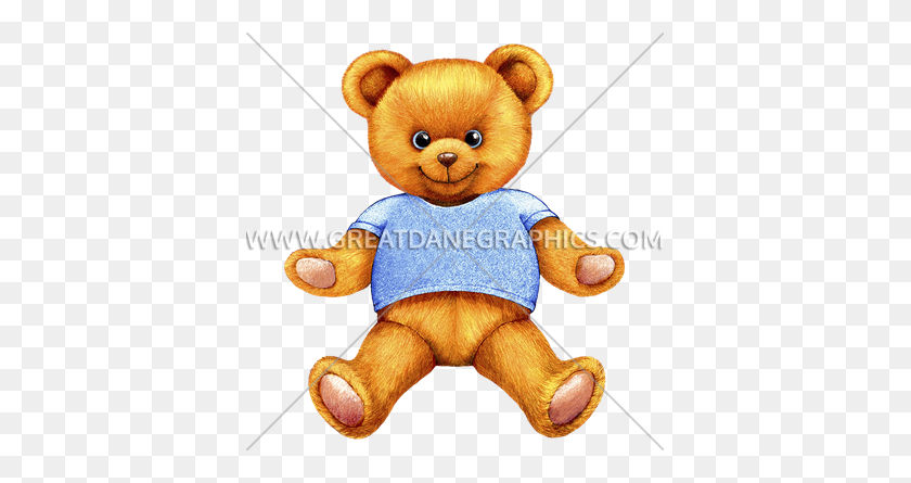 385x385 Мишка Тедди Обнимает Готовое Изображение Для Печати На Футболке - Клипарт Bear Hug
