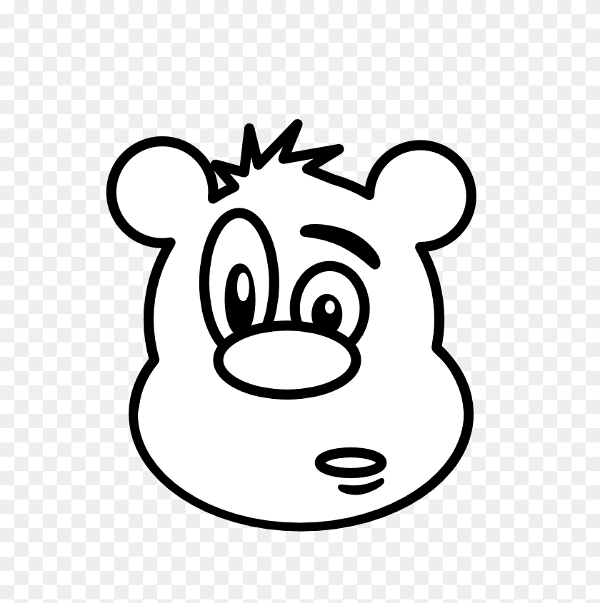 555x785 Teddy Bear Icon Black White Line Art Tatoo Tattoo Coloring Book - Fork And Knife Clipart Black And White