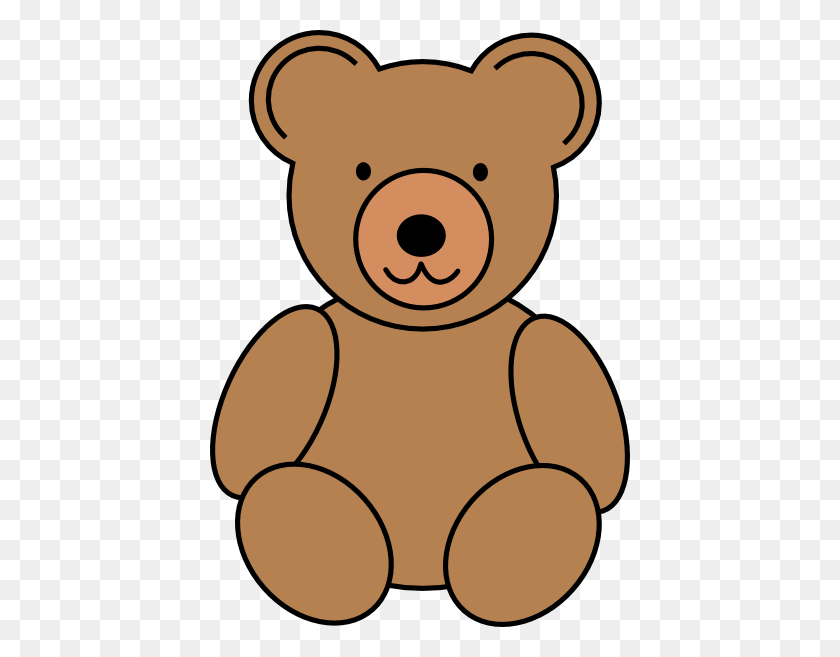 420x597 Teddy Bear Outline Clipart Free Clipart Images - Bear Clipart PNG
