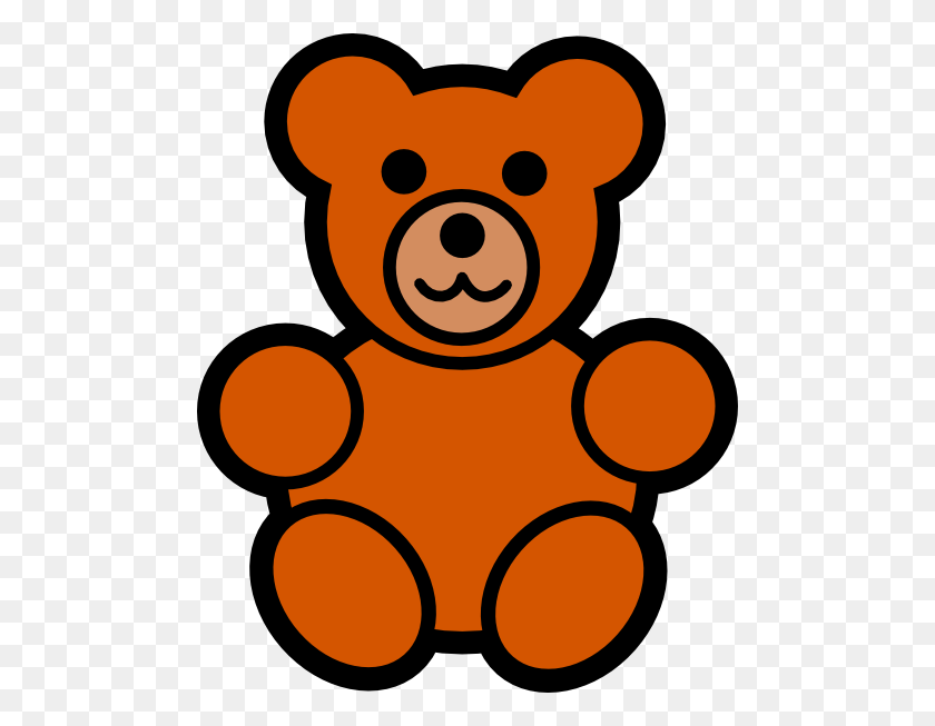 486x593 Teddy Bear Outline Clipart Imágenes Prediseñadas Gratis - Care Bear Clipart