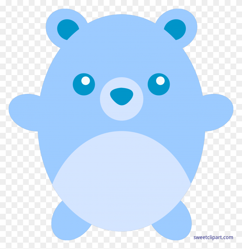4663x4800 Teddy Bear Round Blue Clip Art - Calculator Clipart