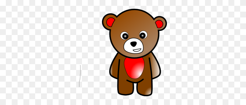 300x300 Teddy Bear Standing Clipart - Standing Bear Clipart