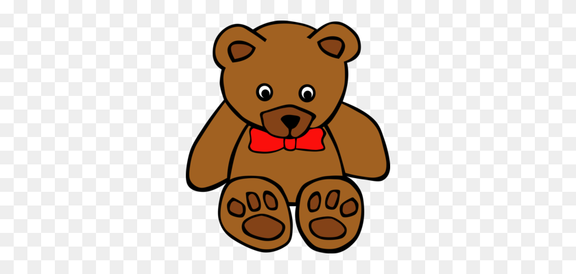 298x340 Teddy Bear Stuffed Animals Cuddly Toys Brown Bear Free - Chicago Cubs Clipart