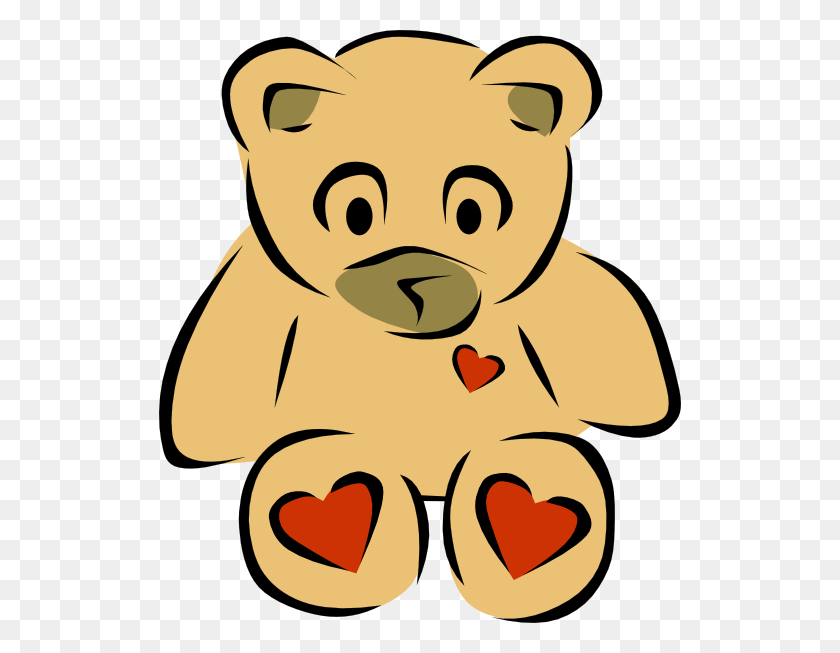 522x593 Teddy Bears With Hearts Clip Art - Teddy Bear Picnic Clipart