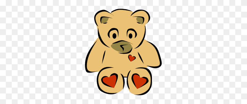 261x296 Teddy Bears With Hearts Clip Art Free Vector - Humpty Dumpty Clipart