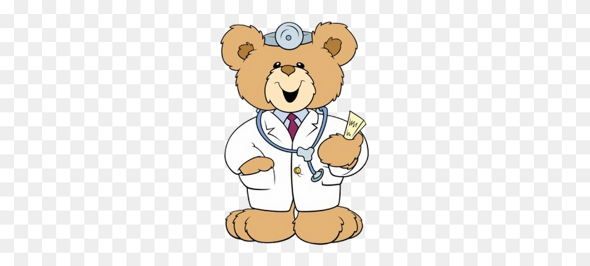 211x319 Teddy Clipart Doctor - Doctor And Patient Clipart