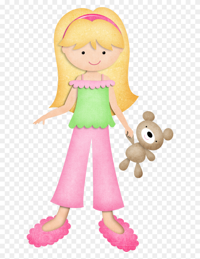 616x1024 Teddy Clipart Kid Pijamas - Niño En Pijama Clipart