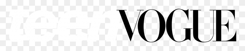 2400x360 Teen Vogue Logo Png Transparent Vector - Logo De Vogue Png