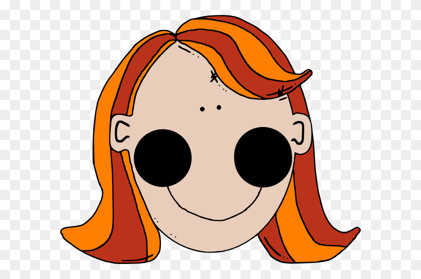 600x498 Teenage Girl Cartoon Face Clip Art - Teen Clipart