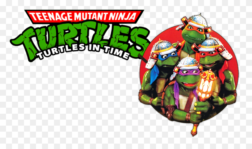 1000x562 Teenage Mutant Ninja Turtles Iii Tortugas En El Tiempo De La Pared - Teenage Mutant Ninja Turtles Png